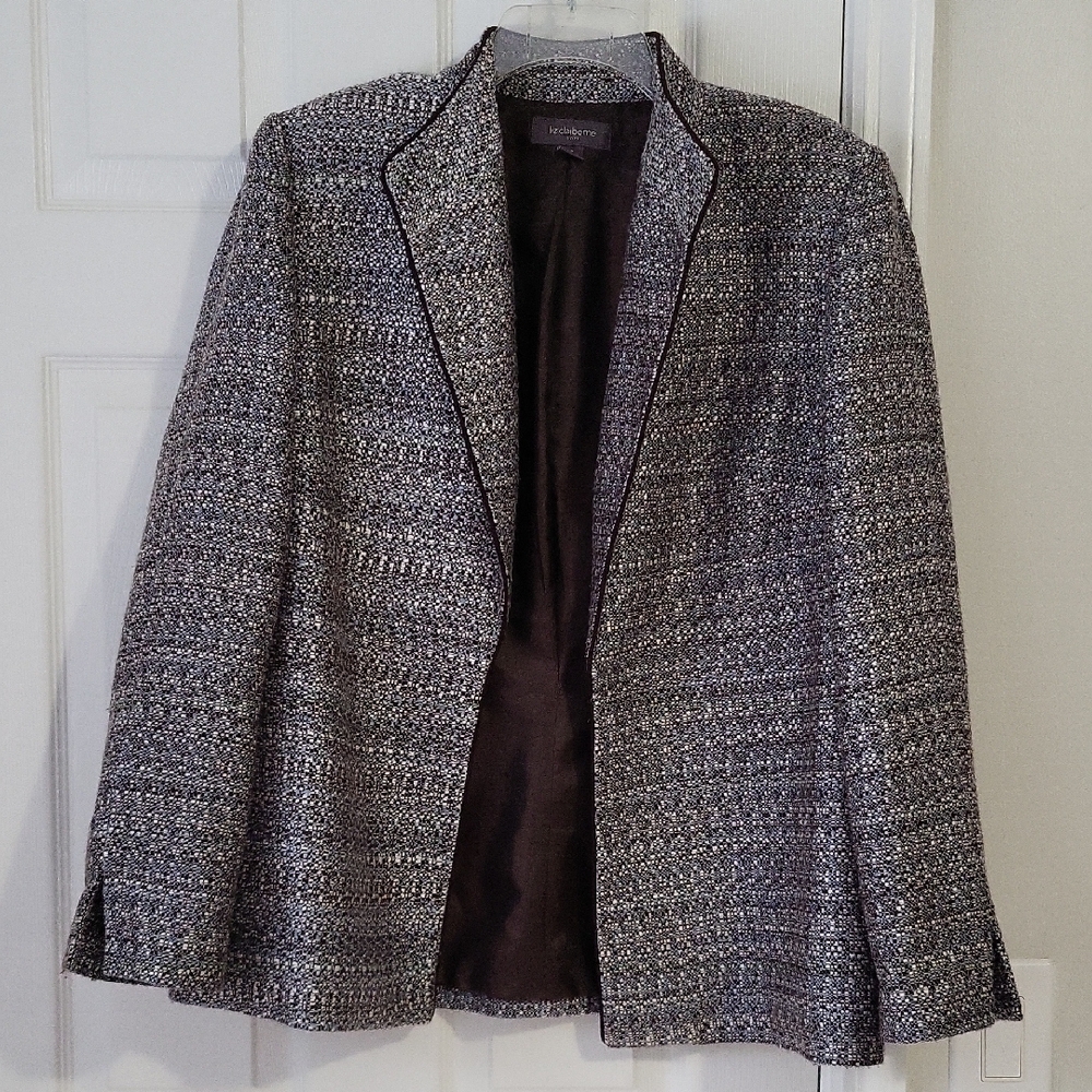 Liz Claiborne Textured Gray Blazer